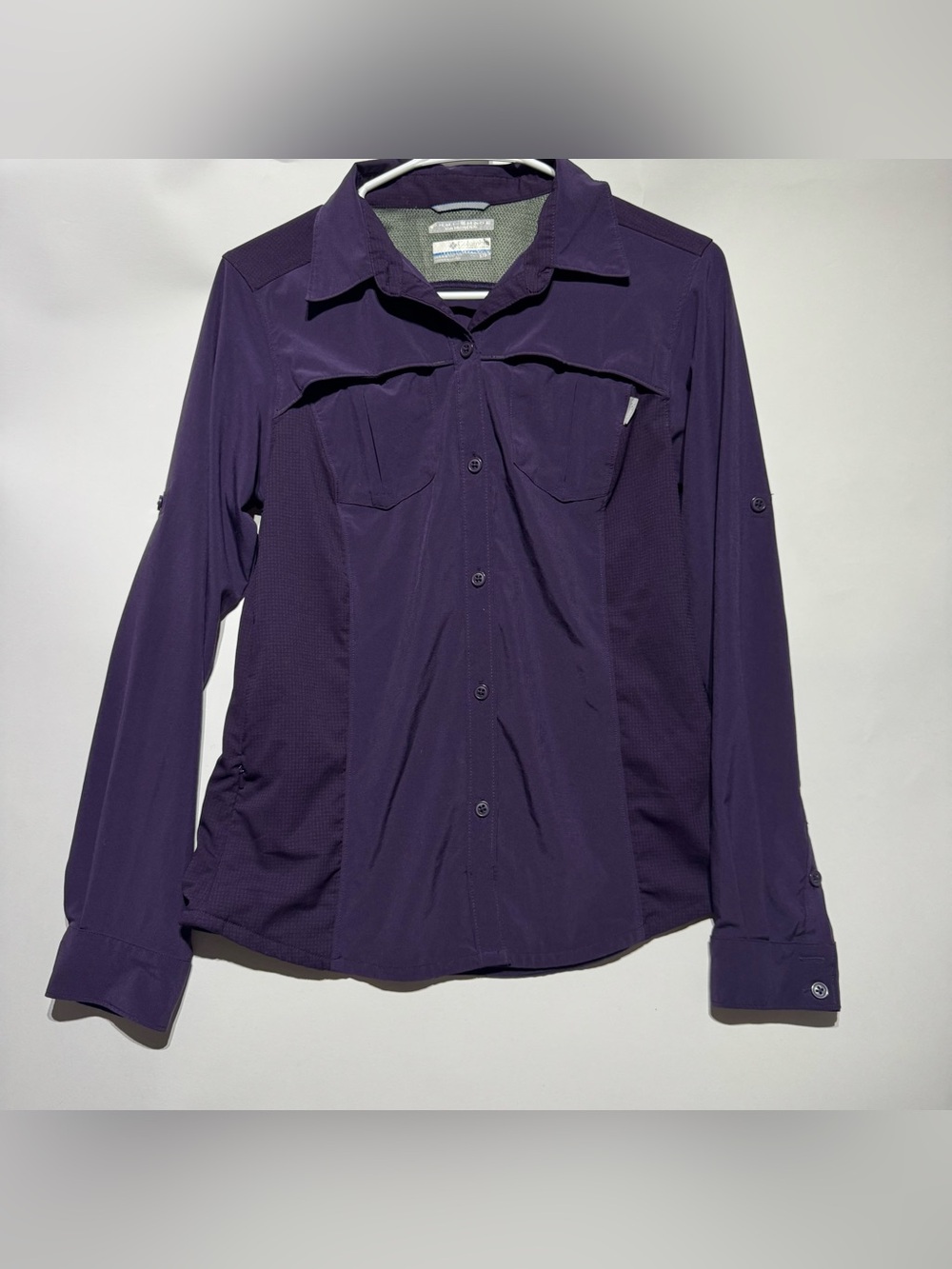 Columbia Button Up Sunshirt in Purple